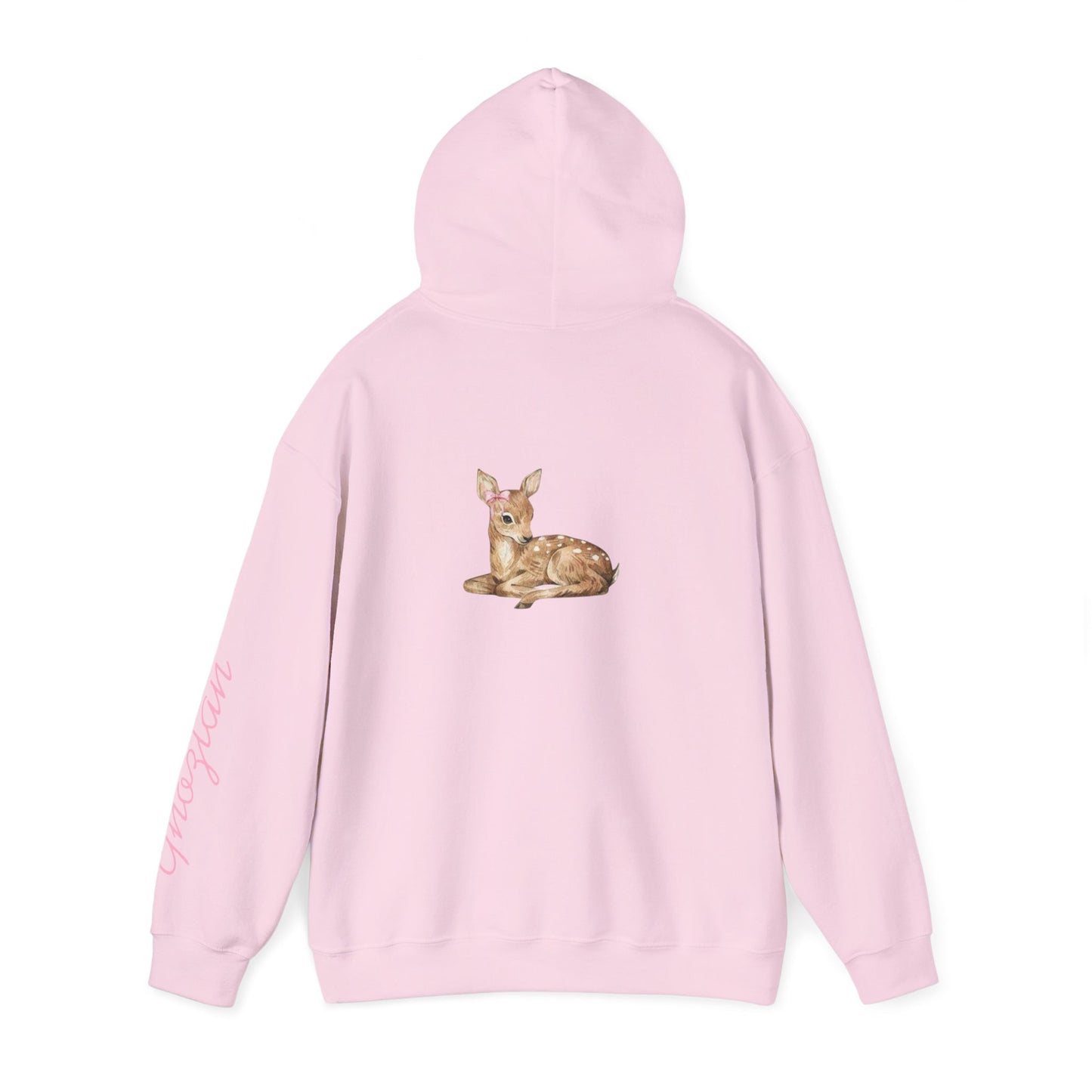 هودي بطبعة زهور الظبي — Arabic 'غزلان' Cute Deer Graphic Sweatshirt