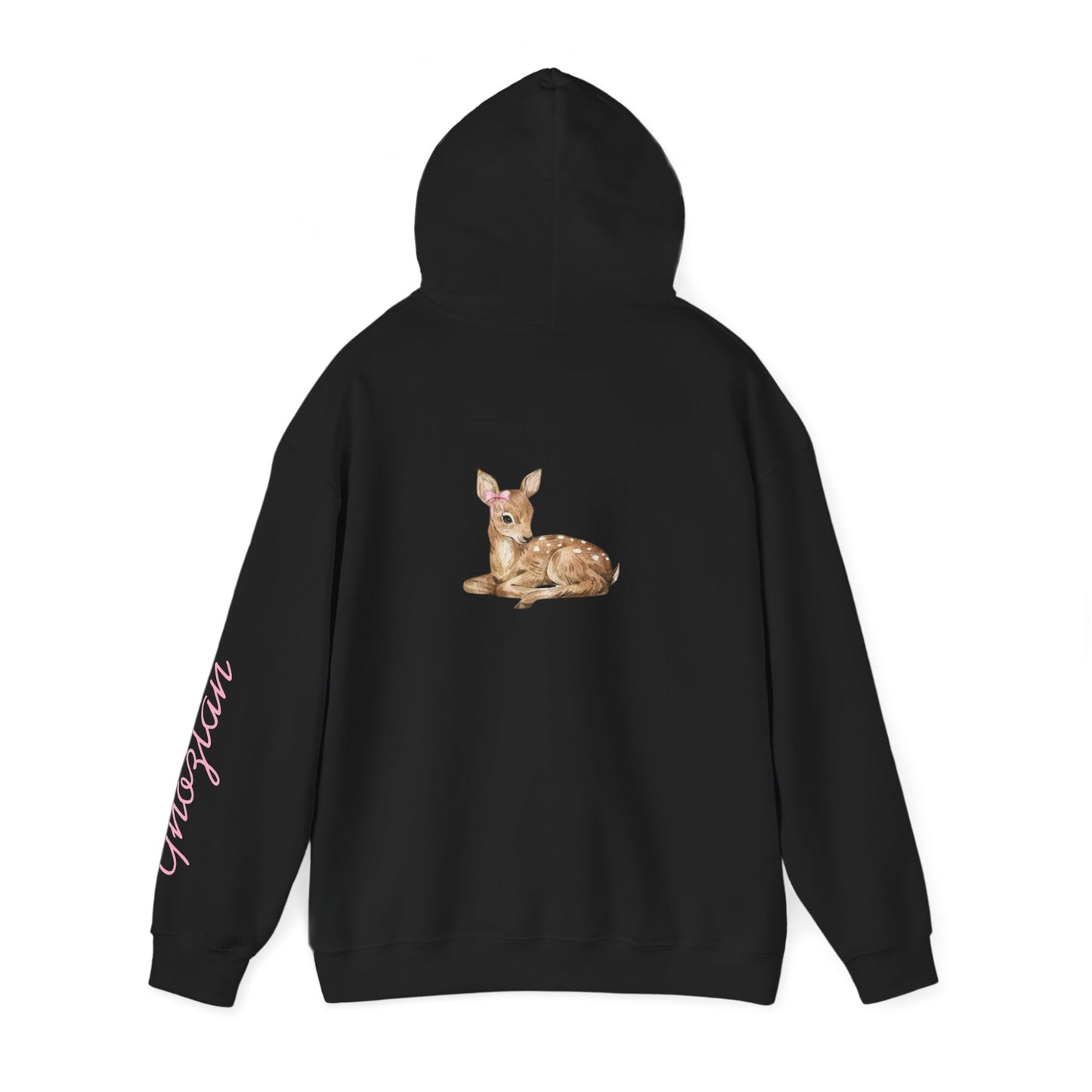 هودي بطبعة زهور الظبي — Arabic 'غزلان' Cute Deer Graphic Sweatshirt