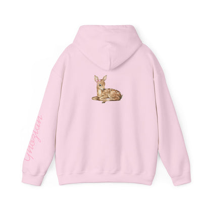 هودي بطبعة زهور الظبي — Arabic 'غزلان' Cute Deer Graphic Sweatshirt